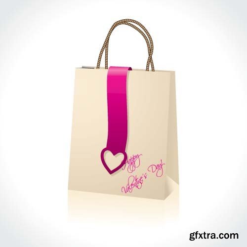 Valentine's Day shopping bag