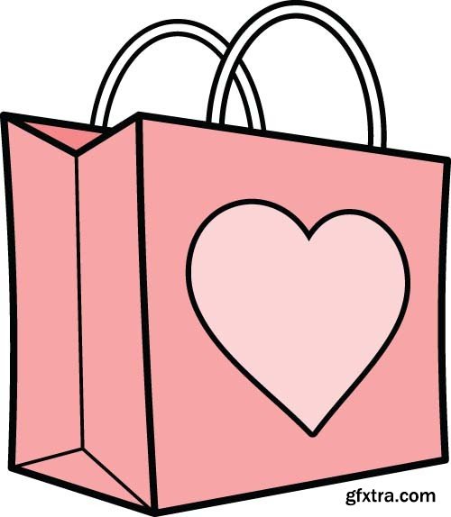 Valentine's Day shopping bag