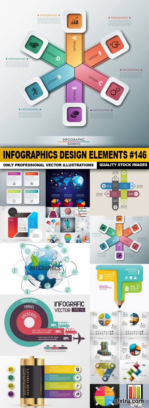 Infographics Design Elements #146 - 15 Vector Infographics Design Elements #146 - 15 Vector