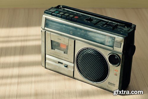 Retro Stereo Cassette Player - 10x JPEGs