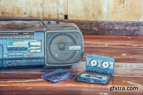 Retro Stereo Cassette Player - 10x JPEGs