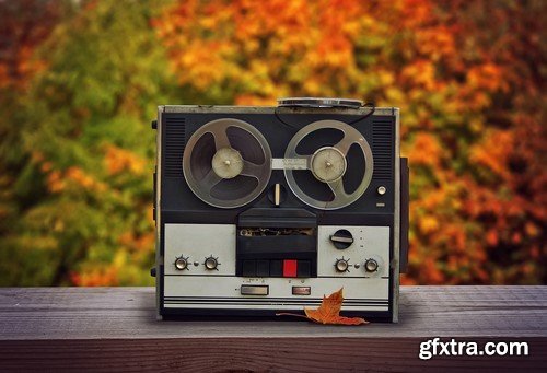 Retro Stereo Cassette Player - 10x JPEGs