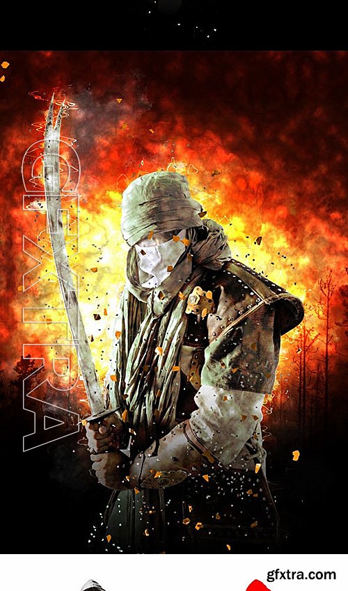 GraphicRiver - Fire Challenge Photoshop Action 14346072