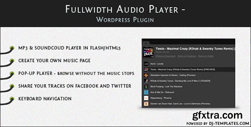 CodeCanyon - Fullwidth Audio Player v1.1.61 - Wordpress plugin - 1321160