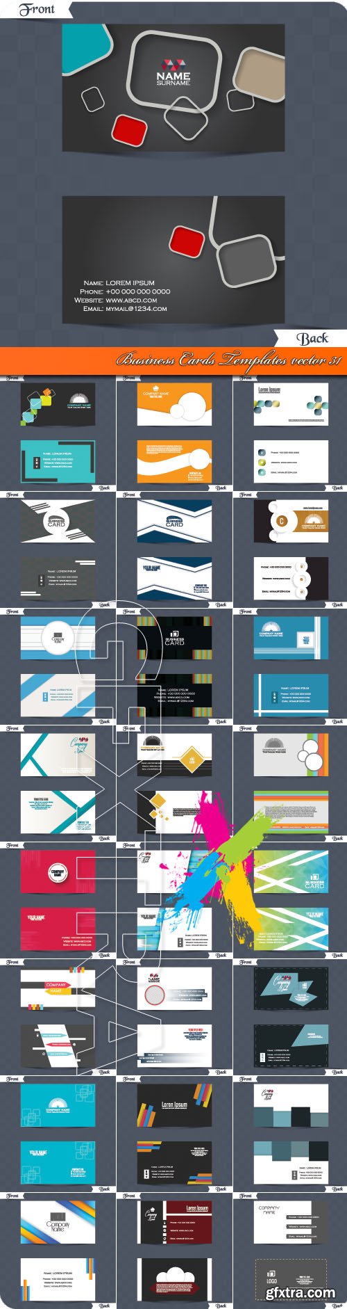 Business Cards Templates vector 31