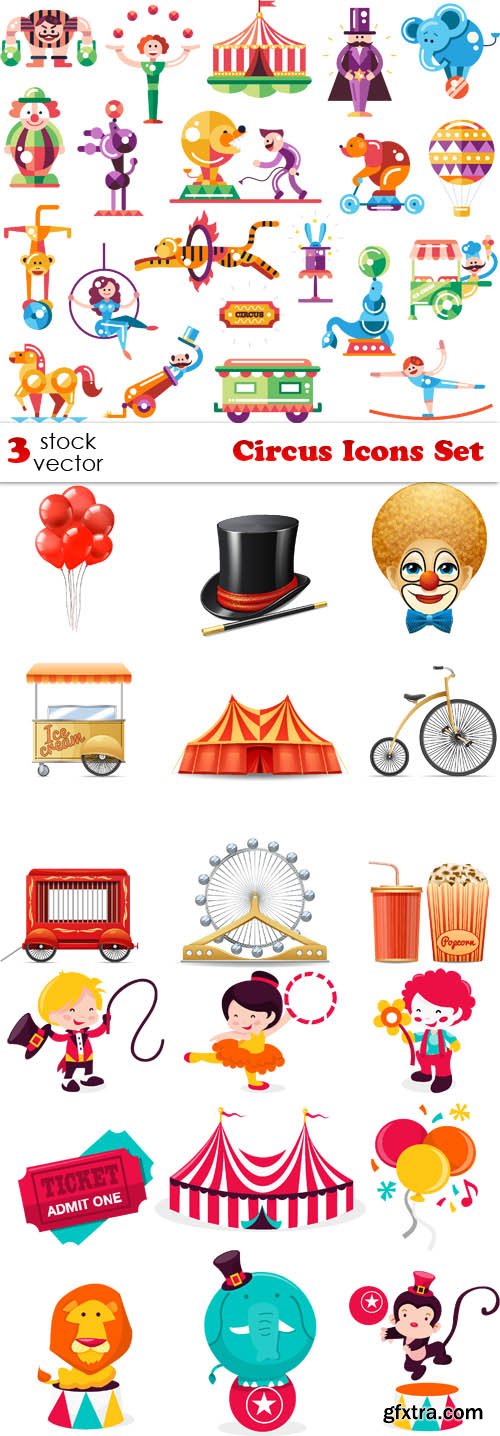 Vectors - Circus Icons Set