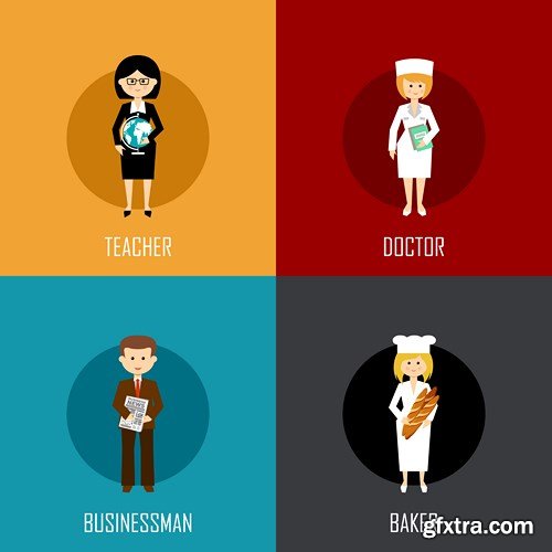 Flat Vector Design 23 - 25xEPS