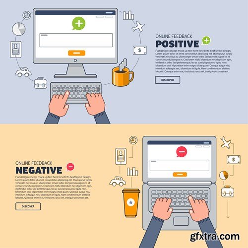 Flat Vector Design 23 - 25xEPS