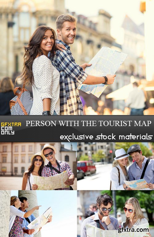 Person with the Tourist Map - 5 UHQ JPEG