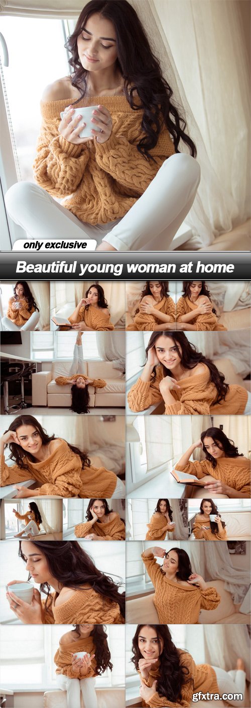 Beautiful young woman at home - 16 UHQ JPEG