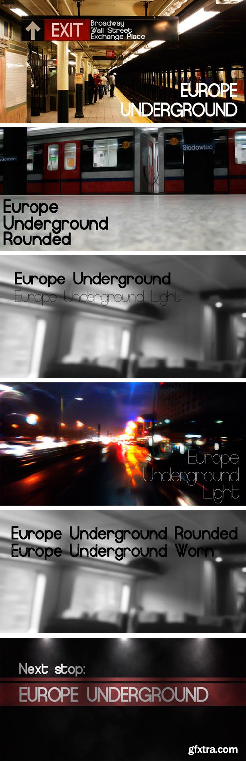 Europe Underground Font Family