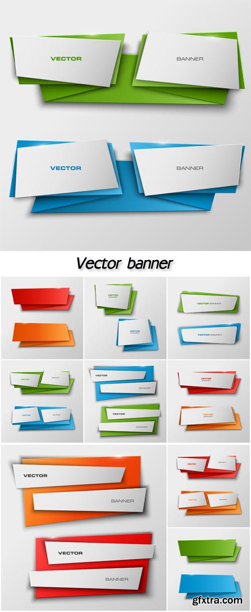 Vector banner with a glass surface for your business titles