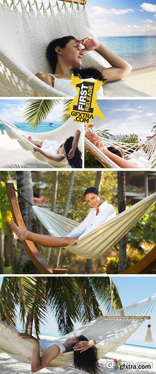 Stock Photo: Beach Hammock