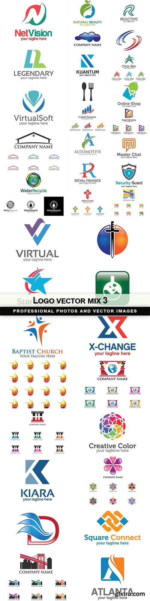 Logo vector mix 3