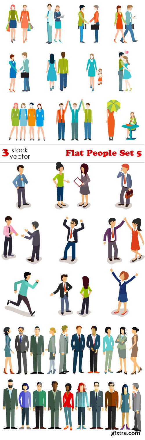 Vectors - Flat People Set 5