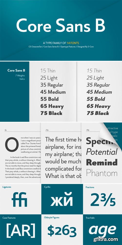 Core Sans B Font Family