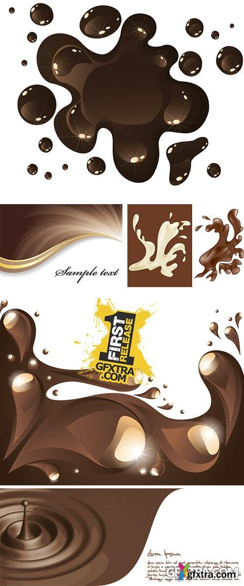 Stock: Vector chocolate background