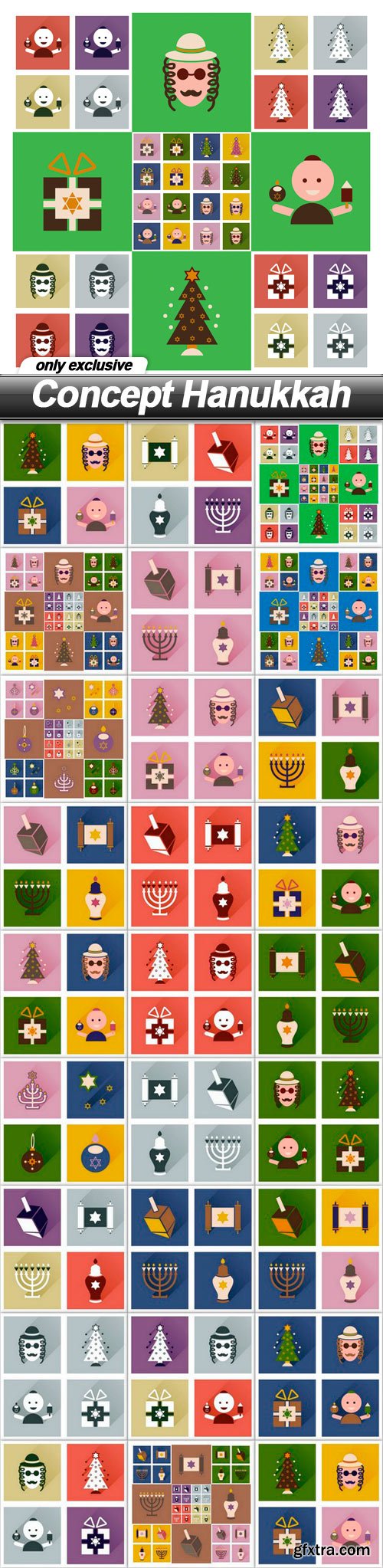 Concept Hanukkah - 26 EPS