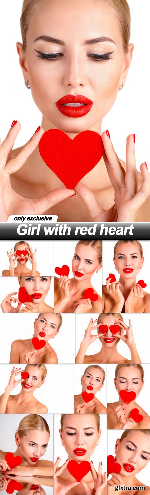 Girl with red heart - 12 UHQ JPEG