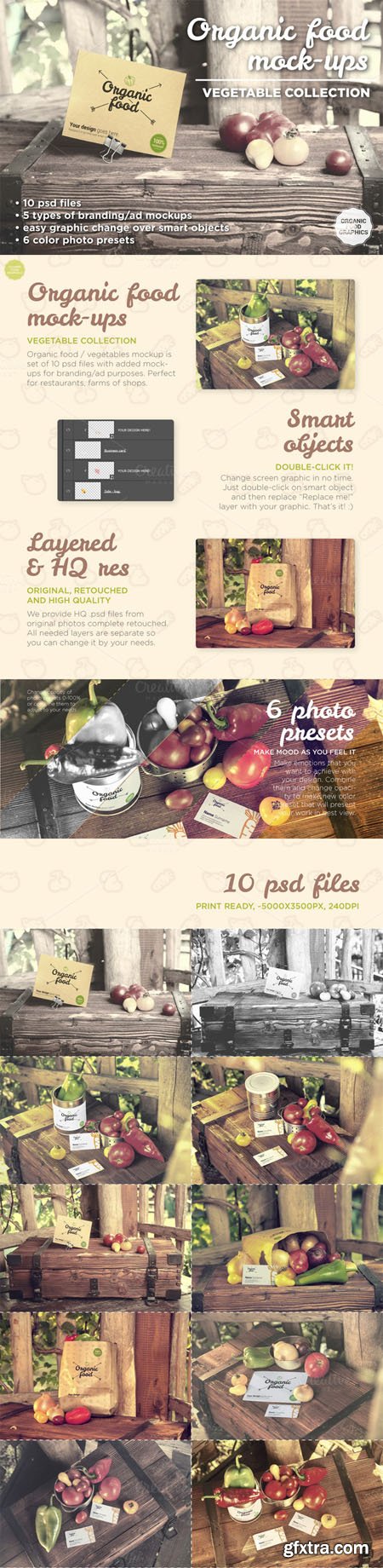 CM - Organic food mockups - vegetables 499105