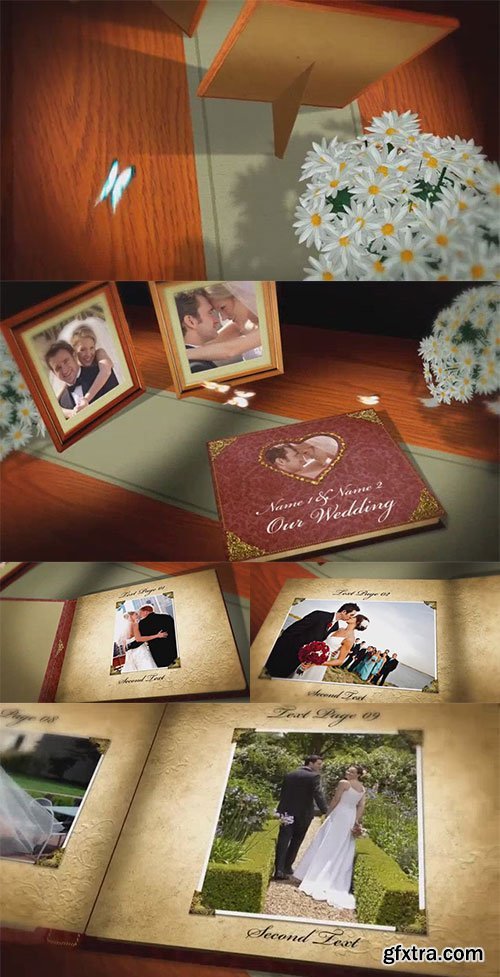 Vintage Wedding Book After Effects Template