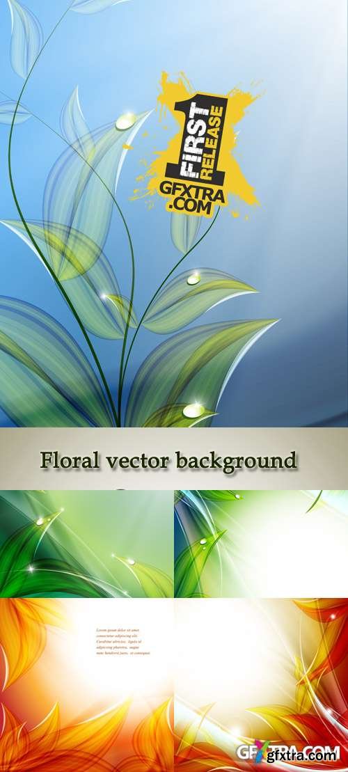 Stock: Floral vector background