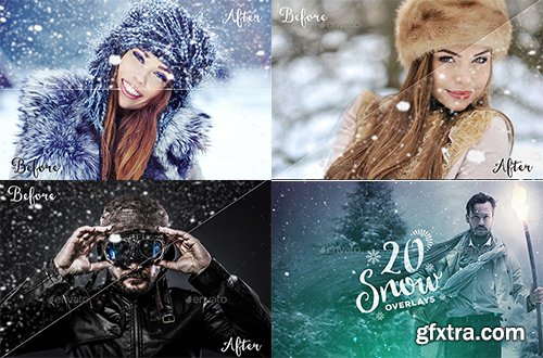 Graphicriver 20 Snow Overlays 13971923