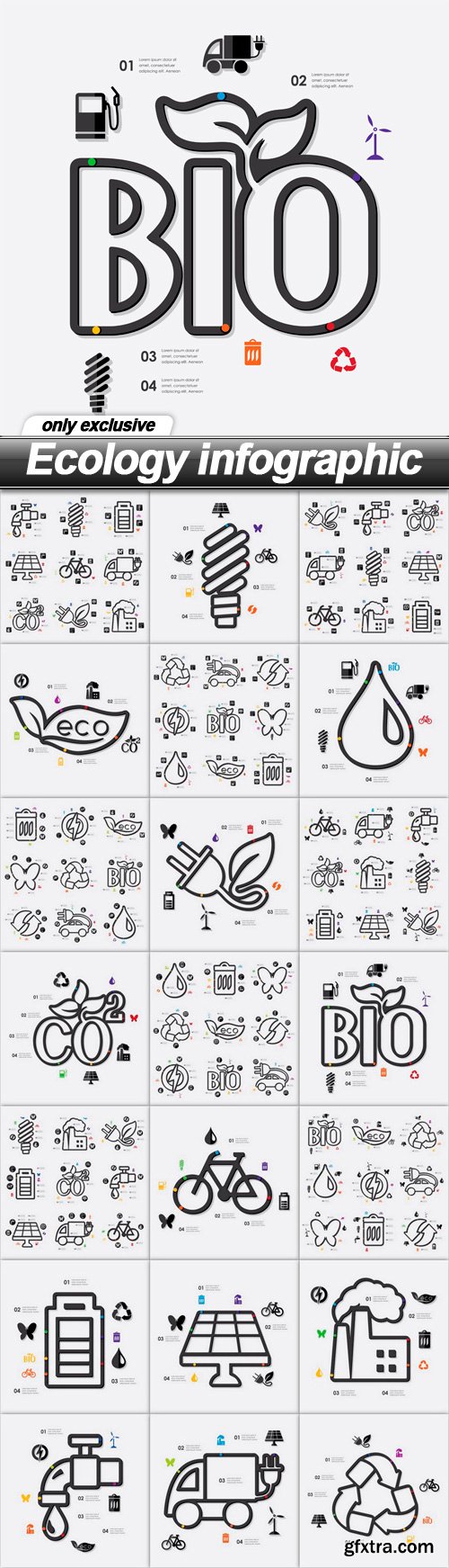 Ecology infographic 3 - 21 EPS