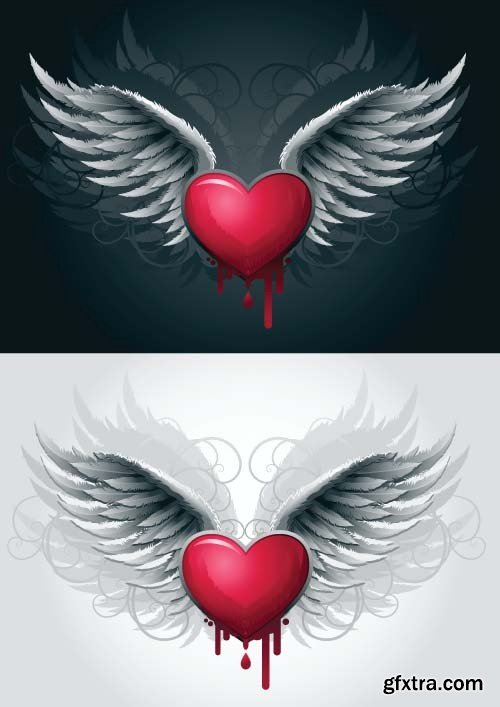 Heart with wings