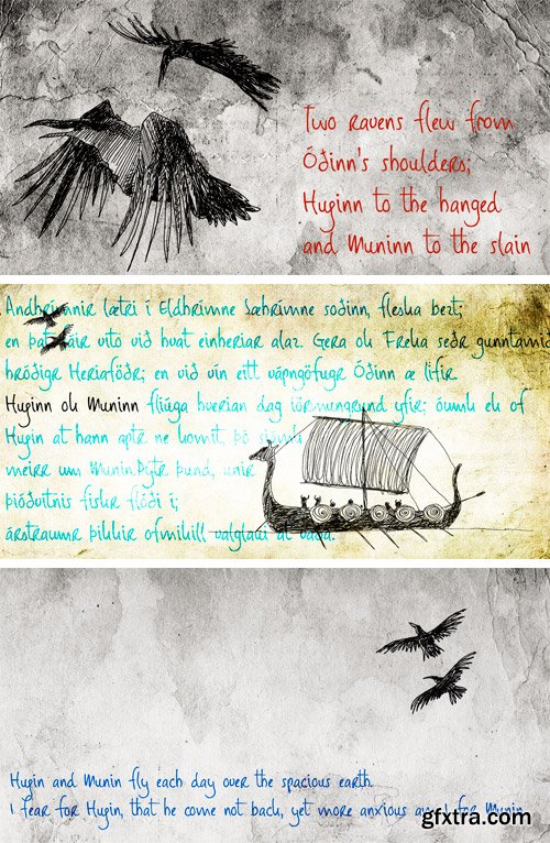 Huginn And Muninn Font