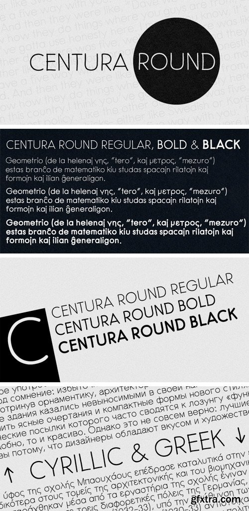 Centura Round Font Family