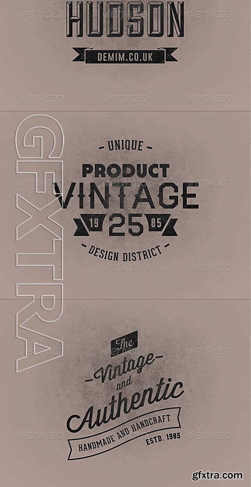 GraphicRiver - Vintage Badges Vol1 5839636