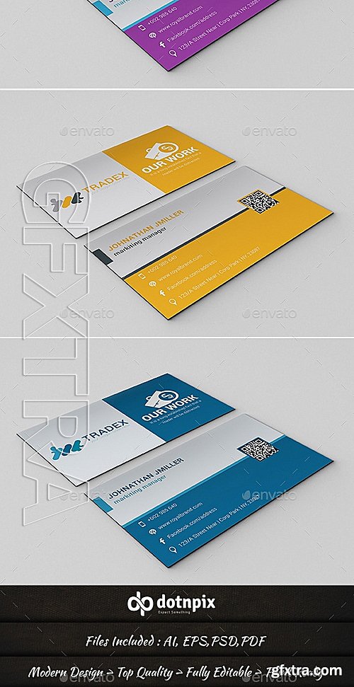 GraphicRiver - Tradex Business Card 10863934