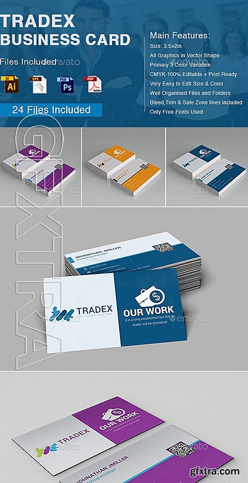 GraphicRiver - Tradex Business Card 10863934