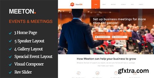 ThemeForest - Meeton v1.0 - Conference & Event WordPress Theme - 12937888