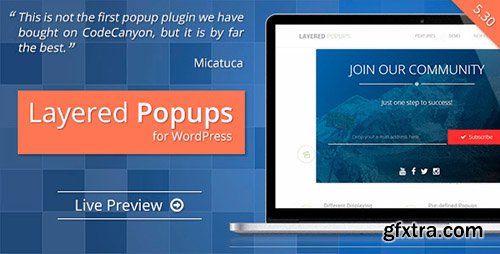 CodeCanyon - Layered Popups for WordPress v5.30 - 5978263