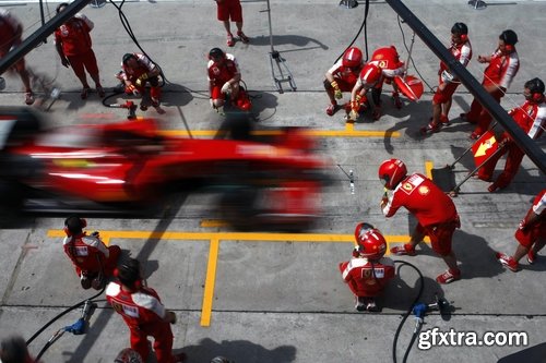 Collection of a Formula 1 car pit stop race motor racing circuit 25 HQ Jpeg