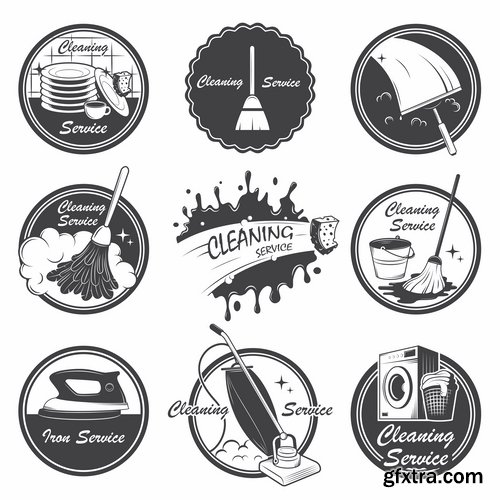 Collection picture vector logo illustration of the business campaign 20-25 EPS