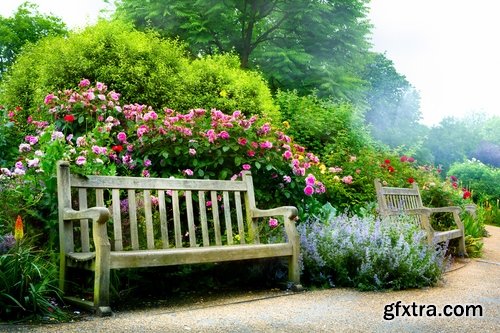 Collection nature park bench a little shop landscape 25 HQ Jpeg