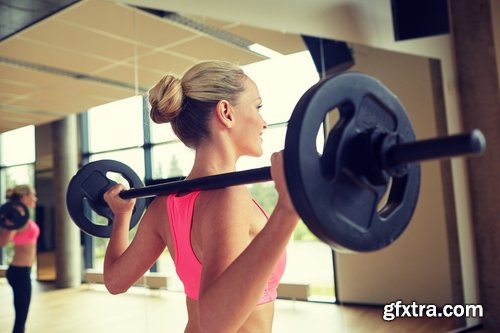 Collection girl woman with the weight training in the gym 25 HQ Jpeg