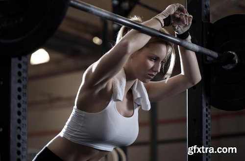 Collection girl woman with the weight training in the gym 25 HQ Jpeg