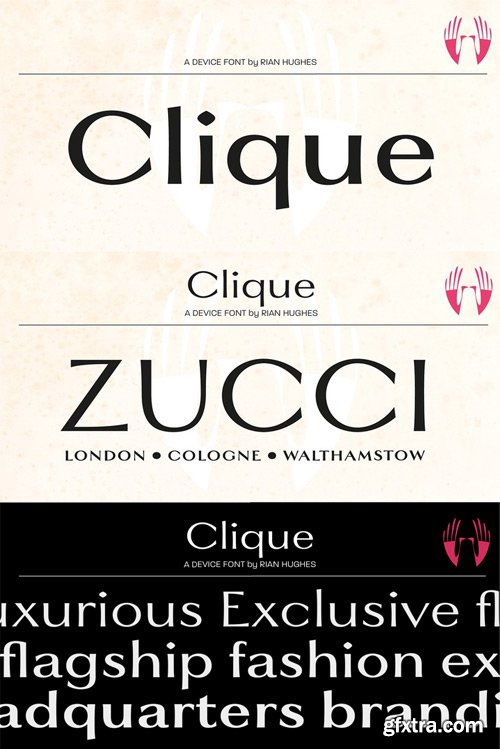 Clique Font Family $99