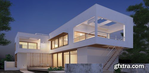 Modern Houses - 15x JPEGs