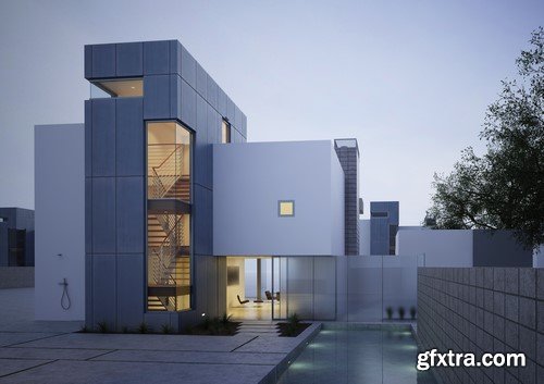 Modern Houses - 15x JPEGs