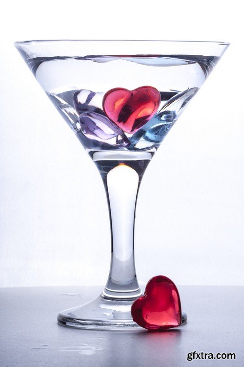 Heart in glass