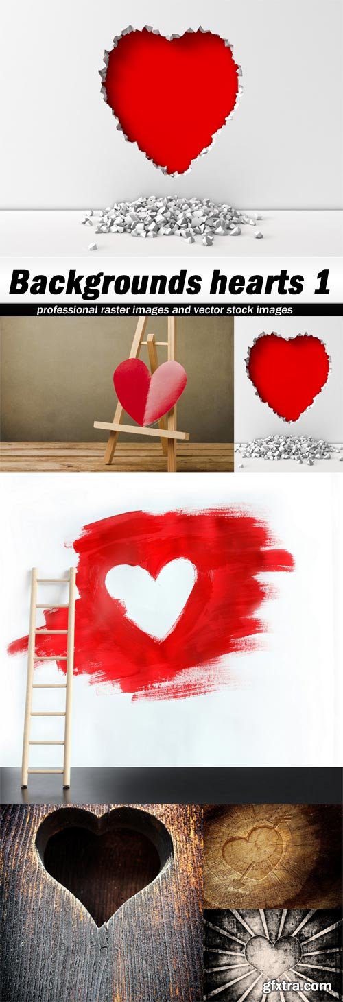 Backgrounds hearts 1