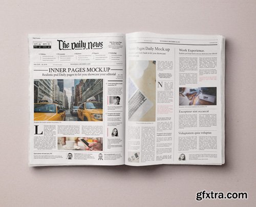 Daily Newspaper Psd Mockup Vol 2