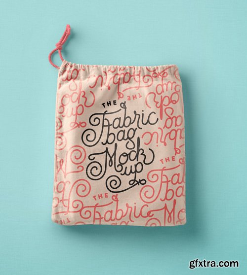 Drawstring Psd Bag Mockup