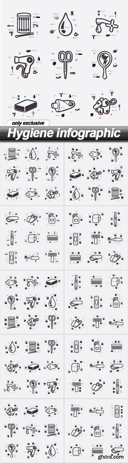 Hygiene infographic - 10 EPS