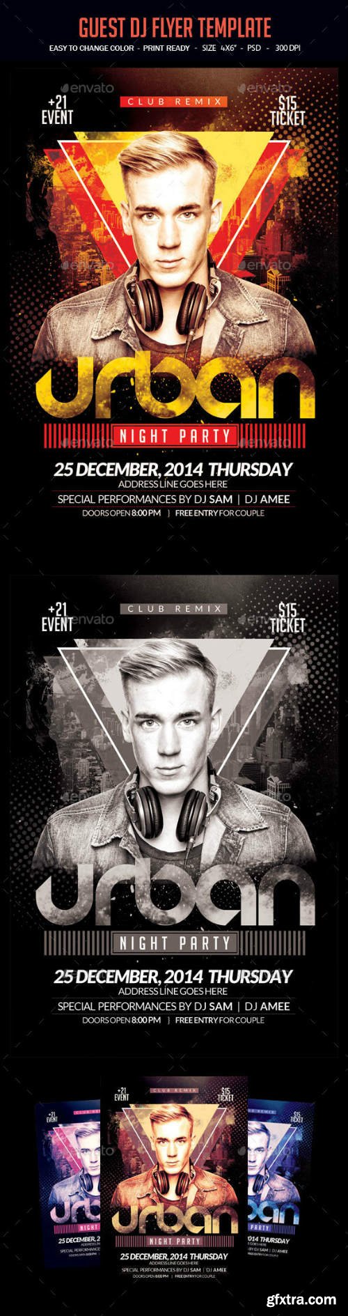 GR - Urban Night Party Flyer Template 14422936